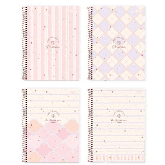 Caderno Universitario Capa Dura Espiral 10x1 Soho 160fls 291358 - Tilibra (Capas Sortidas)
