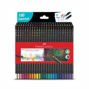 Lapis De Cor Inteiro 100 Cores Supersoft 1207100 - Faber