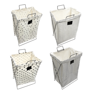 CESTO ARAMADO C/TECIDO 36X42X65CM R.WM-7877