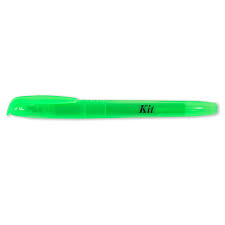 Marca Texto Fluorescente  Verde REF.HY-1232 - Kit