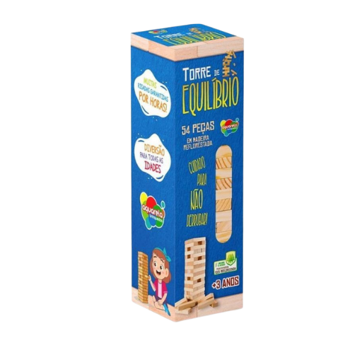 BRINQUEDO EDUC TORRE DE EQUILIBRIO 54PCS R.153