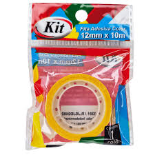 FITA ADESIVA 12X10 KIT COLOR AMARELO R.JSJD2402