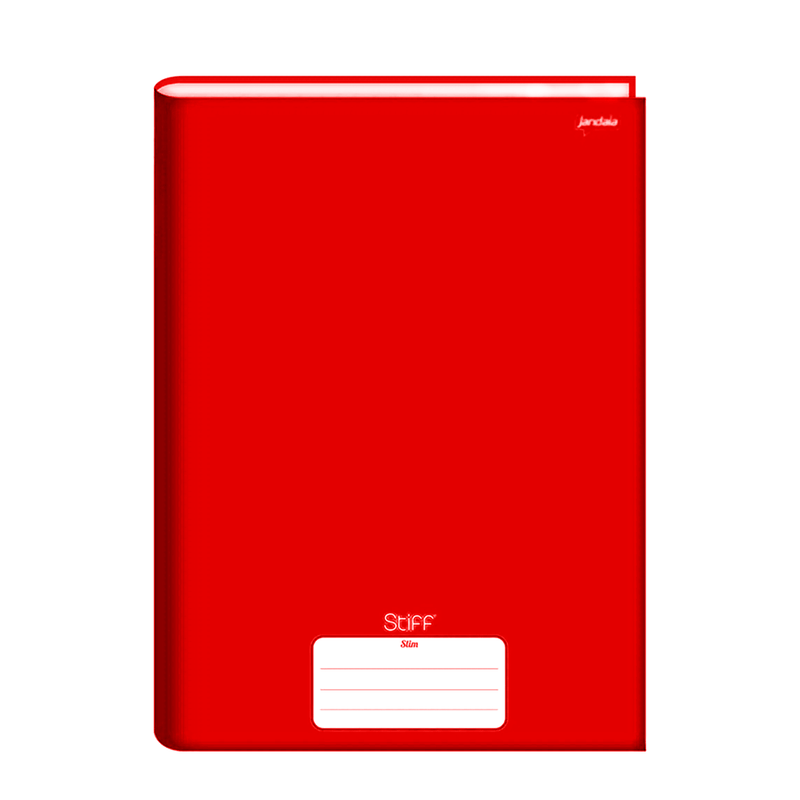 CADERNO BROCH. C/D UNIV. 48FLS STIFF VERMELHO