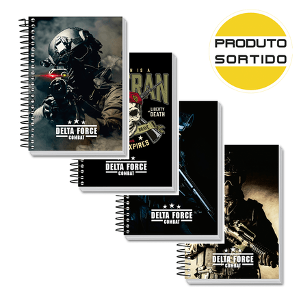 CADERNO UNIV. C/D 10X1 M DELTA FORCE 160F R.358825