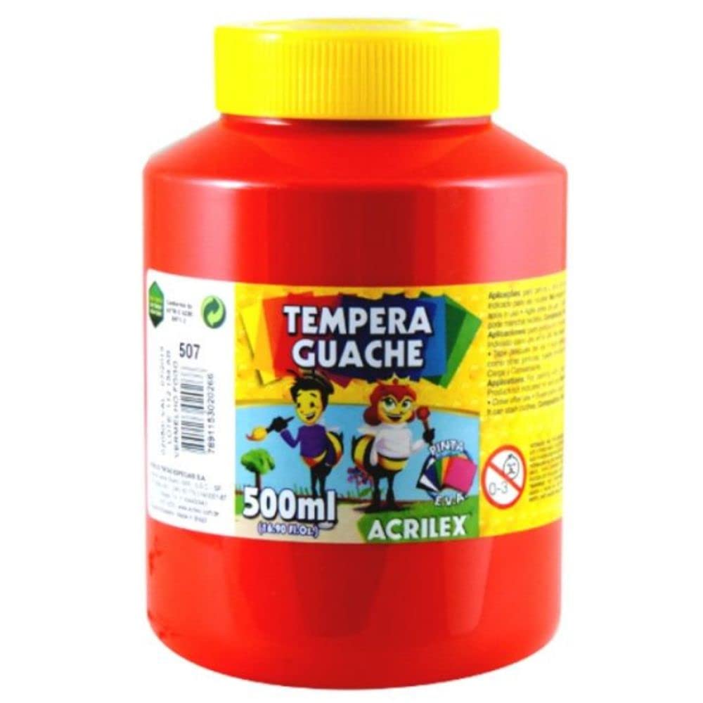 TEMPERA GUACHE 02050 500 ML 507 VERMELHO FOGO