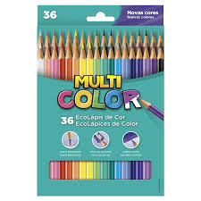 LAPIS DE COR INTEIRO 36 CORES NOVO MULTICOLOR R. 113600N