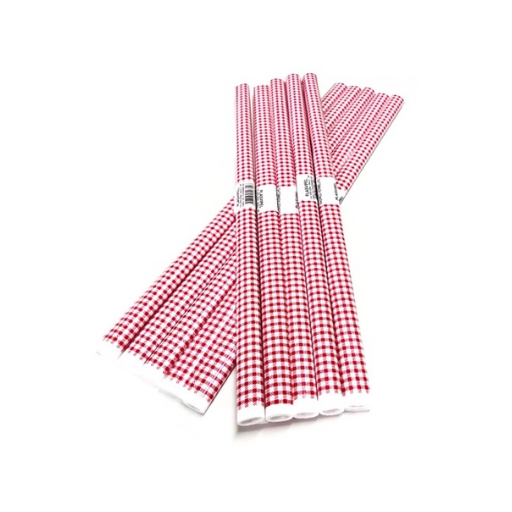 PLASTICO P/ENCAPAR 2MTS XADREZ VERMELHO