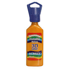 TINTA DIMENS. RELEVO BRILHO 12112 35ML 517 LARANJA