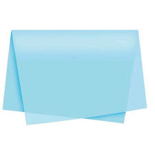 PAPEL DE SEDA 48X60 AZUL CLARO