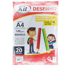 BLOCO ESCOLAR DESENHO A4 20FLS 140GRS R.5680RL LIVRO