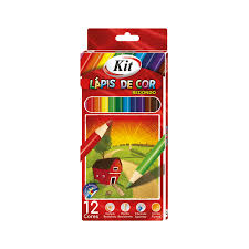LAPIS DE COR INTEIRO 12 CORES KIT