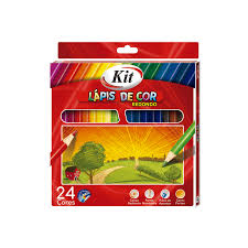 LAPIS DE COR INTEIRO 24 CORES KIT