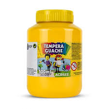 TEMPERA GUACHE 02050 500 ML 505 AMARELO OURO
