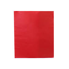 PAPEL BRILHO/GLACE 50X60 VERMELHO 072