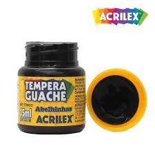 TEMPERA GUACHE 02015 15 ML 520 PRETO