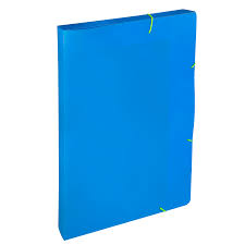 PASTA ABA ELASTICO A4 2CM FULL COLOR AZUL R.0438.