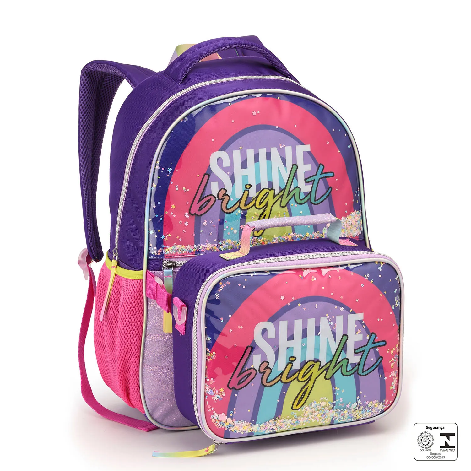 MOCHILA COM LANCHEIRA INFANTIL FEMININA R.MI42189