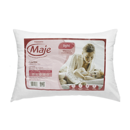 TRAVESSEIRO LIGHT 45X65CM R.02397 BRANCO