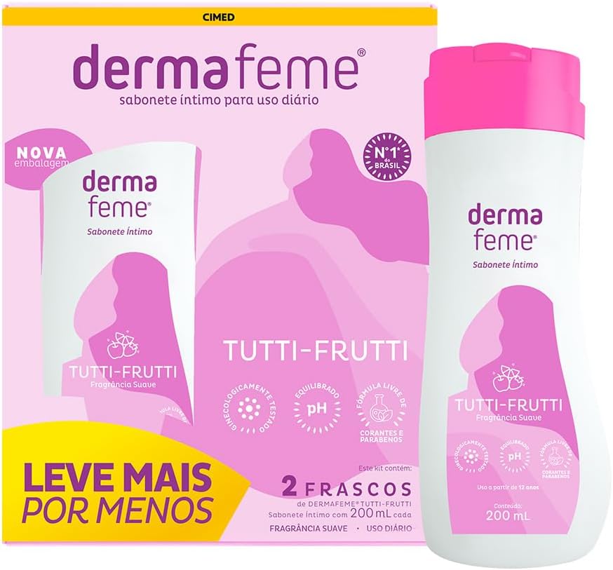 KIT DERMAFEME TUTTI FRUTTI C/2 200ML R.103505