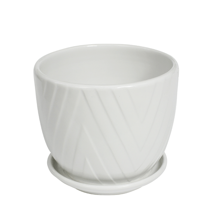 VASO CERAMICA 14X13CM R.TX55324 BRANCO