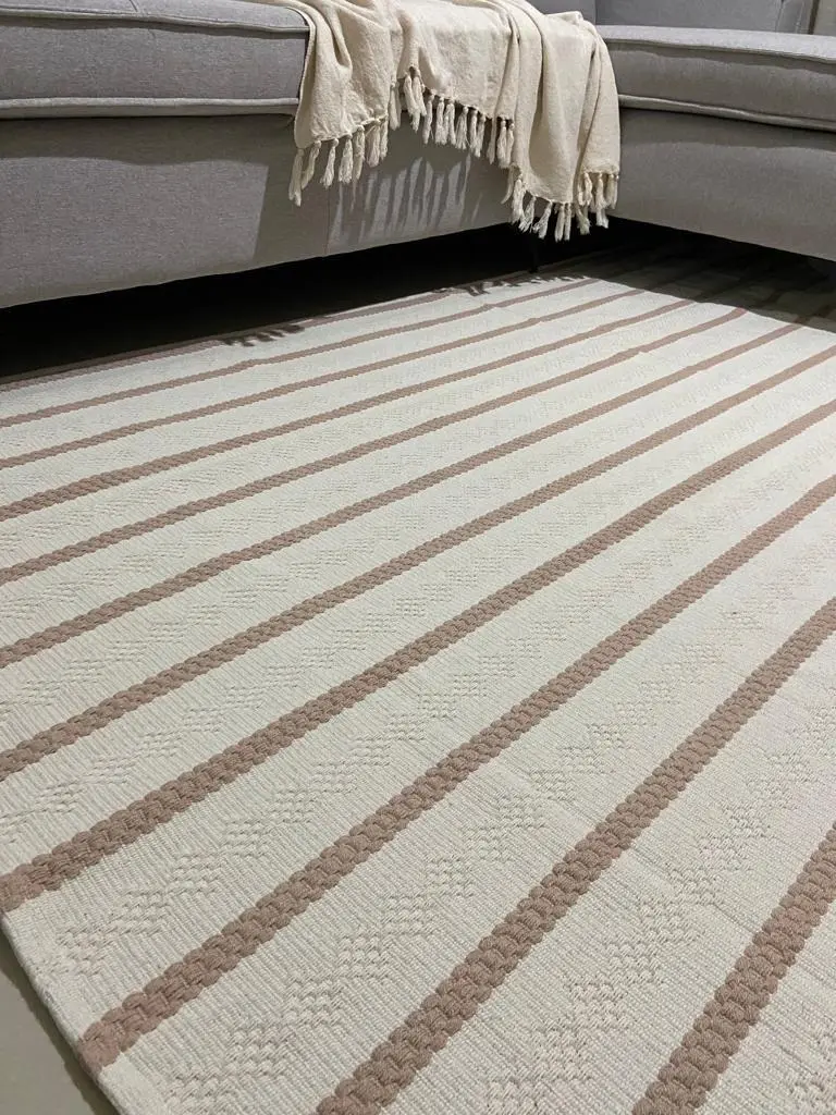 TAPETE ALGODAO 2X1.5M R.201 LISTRAS SORTIDO decor