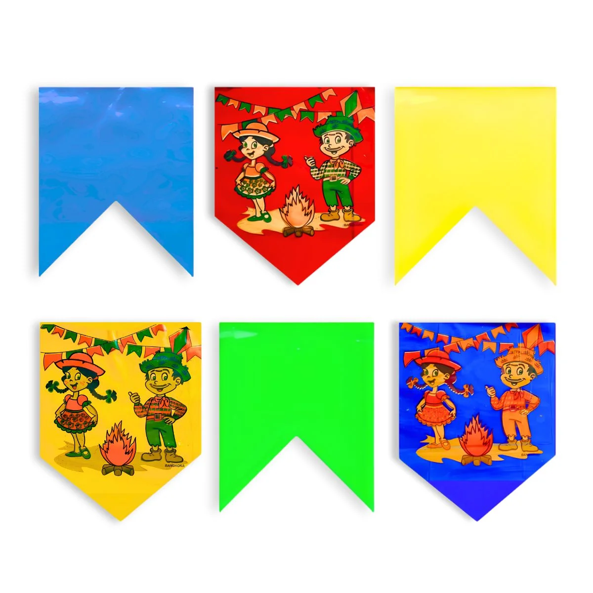 BANDEIRINHA PLASTICA C/10MTS ESTAMPADA