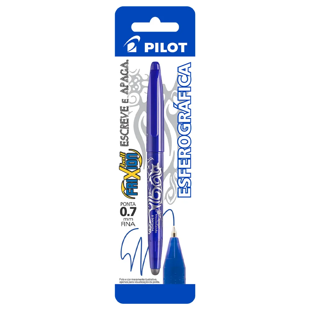 CANETA FRIXION BALL ESCREVE E APAGA BLISTER AZUL R.1480020S24AZ