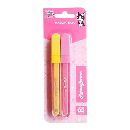 MARCA TEXTO BLISTER C/2 RS/AM REBECA BOMBOM R.RB140114276 PAPELARIA