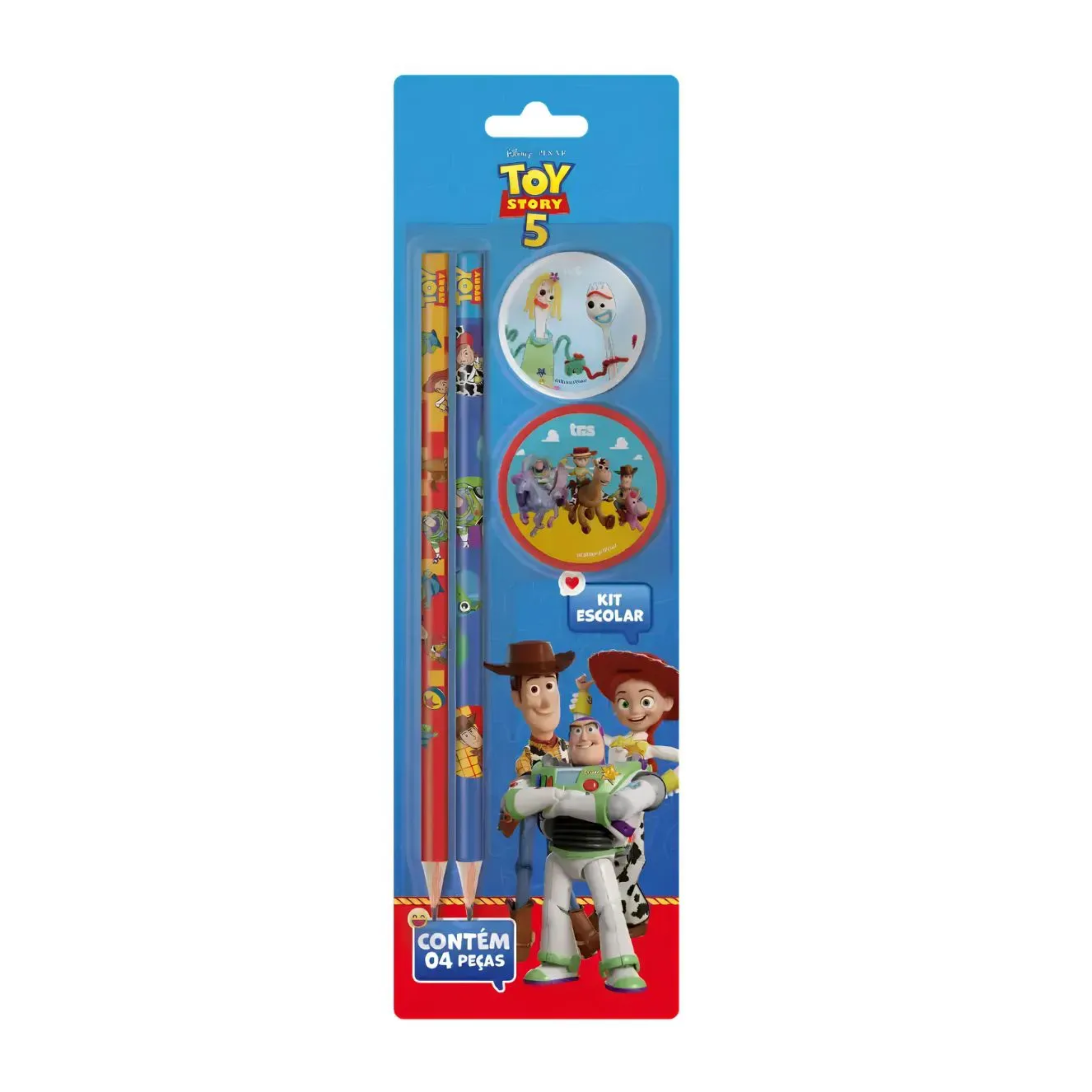 KIT ESCOLAR C/4 PECAS TOY STORY R.914088 TRIS