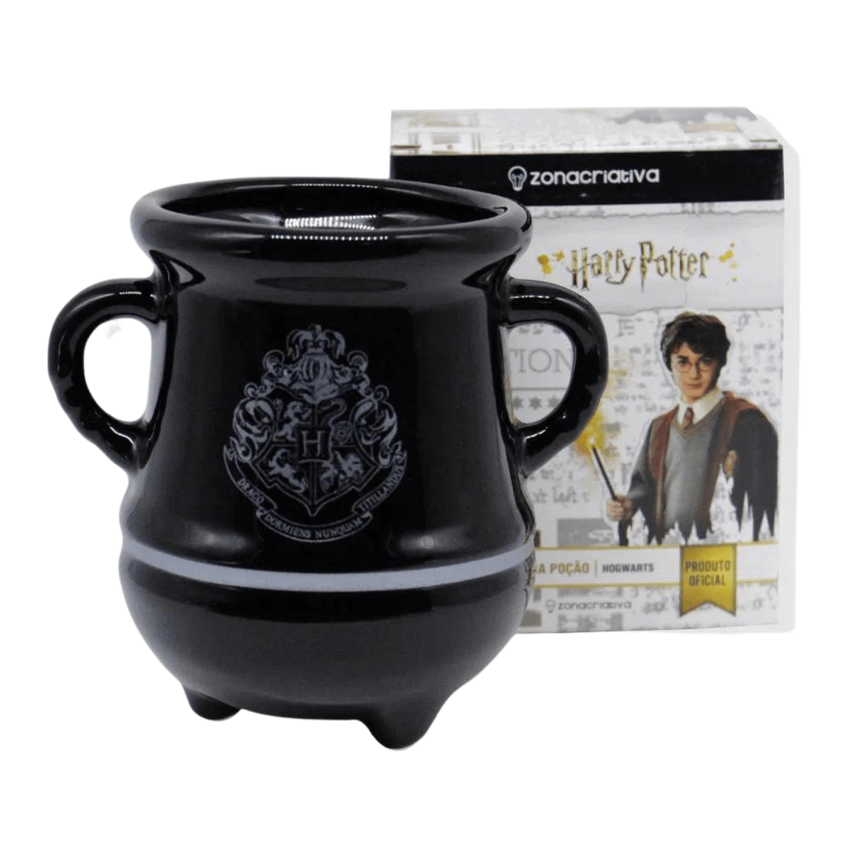 CANECA FORMATO 3D 350ML POCAO HOGWARTS PRATA R.10024558$